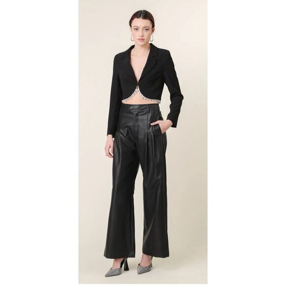 NWT Line & Dot Vaughn Cropped Blazer XS $157 - Picture 4 of 9